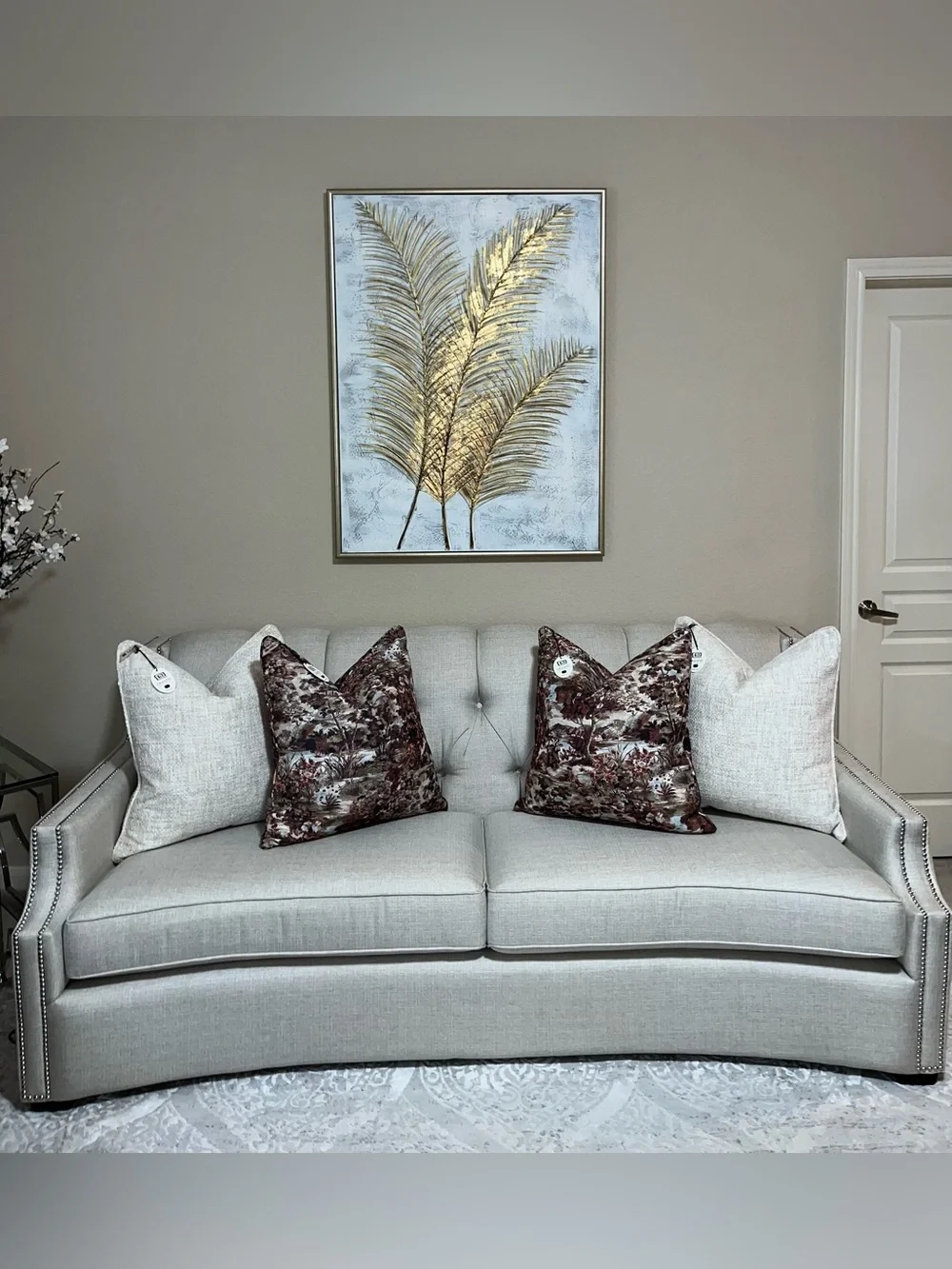 1-NWT CALLISTO HOME AUTUMN LANDSCAPE DESIGN LUXURY DECORATIVE PILLOW (T10188F14)
